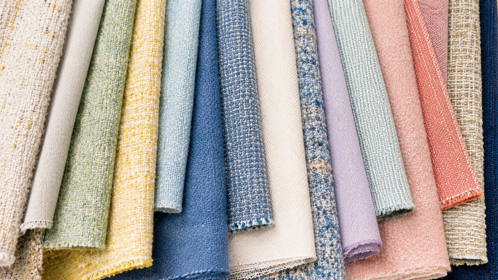 Colourful apparel fabric samples woven in the Bishu region